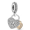 Wholesale Metal Beaded Bracelet With Hollow Love Shape And Rainbow Pendant Featuring Totem Pattern And Electroplating Treatment