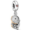 Wholesale Metal Beaded Bracelet With Hollow Love Shape And Rainbow Pendant Featuring Totem Pattern And Electroplating Treatment