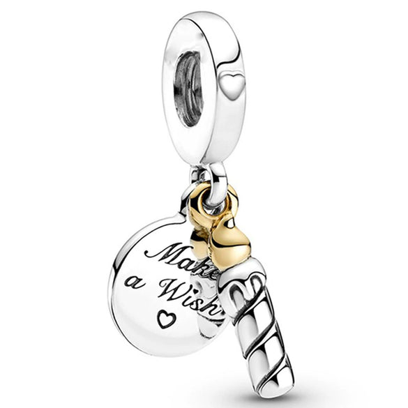 Wholesale Metal Beaded Bracelet With Hollow Love Shape And Rainbow Pendant Featuring Totem Pattern And Electroplating Treatment
