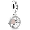 Wholesale Metal Beaded Bracelet With Pink Love Point Diamond Electroplated Totem Pattern Original Design