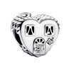 Wholesale Metal Beaded Bracelet With Pink Love Point Diamond Electroplated Totem Pattern Original Design