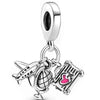 Wholesale Metal Beaded Cartoon Ferris Wheel Pendant Fashion Bracelet Jewelry Accessories With Totem Pattern And Electroplating Process