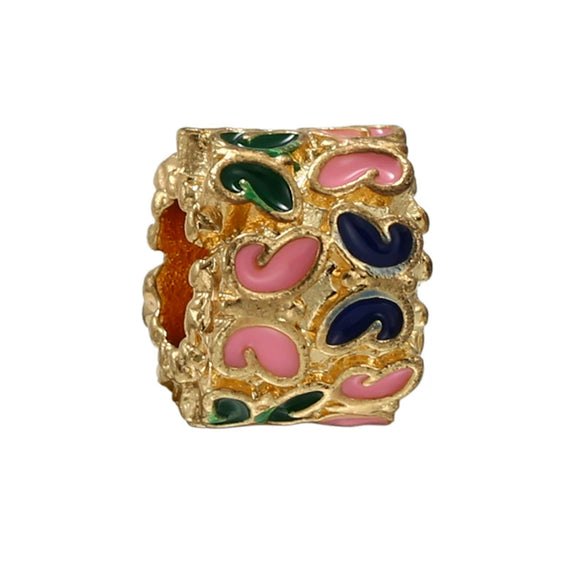 Wholesale Metal Beaded Jewelry Accessories With Totem Pattern And Electroplating Design For Bracelets And Necklaces