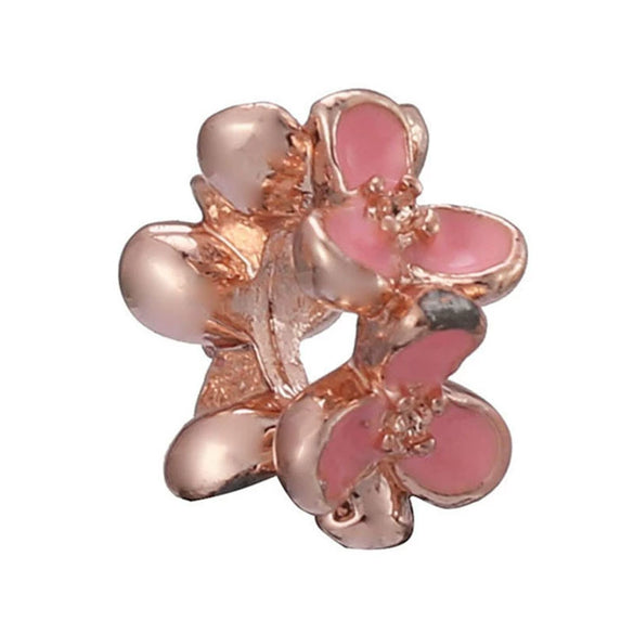 Wholesale Metal Beaded Jewelry With Totem Pattern And Electroplating Treatment Rose Gold Beads And Diamondembedded For Bracelet And Necklace Accessories
