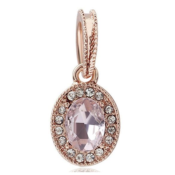Wholesale Metal Beaded Jewelry With Totem Pattern And Electroplating Treatment Rose Gold Beads And Diamondembedded For Bracelet And Necklace Accessories