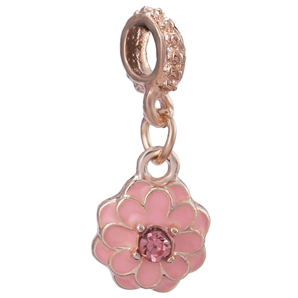 Wholesale Metal Beaded Jewelry With Totem Pattern And Electroplating Treatment Rose Gold Beads And Diamondembedded For Bracelet And Necklace Accessories