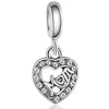 Wholesale Metal Beaded Rose Feather Pendant Love Bracelet With Totem Pattern And Electroplating Design
