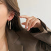Wholesale Metal Big Earring With Geometric Pattern For Women Electroplated Light Luxury Exaggerated Earrings