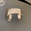 Wholesale Metal Bracelet With Geometric Style Electroplated For High End Feel Wide Edge Personality Exquisite Light Luxury Temperament