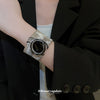 Wholesale Metal Bracelet With Geometric Style Electroplated For High End Feel Wide Edge Personality Exquisite Light Luxury Temperament