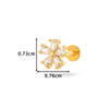 Wholesale Metal Butterfly Style Electroplated Puncture Ornaments For Women Inner Tooth Thread Flat Base Rod Lip Nail And Ear Bone Nail