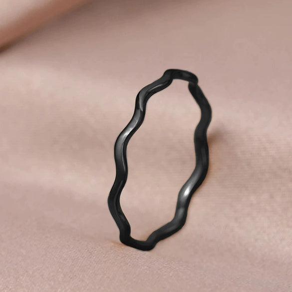Wholesale Metal Casual Ring Women's Fashionable Geometric Copper Electroplated Jewelry