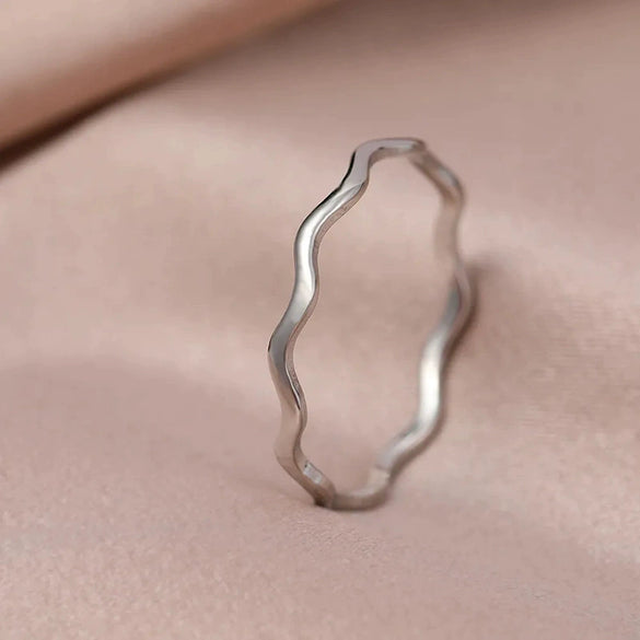 Wholesale Metal Casual Ring Women's Fashionable Geometric Copper Electroplated Jewelry