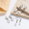 Wholesale Metal Chain Pearl Earrings With Electroplating Treatment Simple Fashion Retro Style For Women