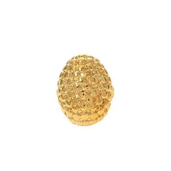 Wholesale Metal Cherry Ring Stainless Steel Gold Plated Geometric Style Unisex Finger Ring