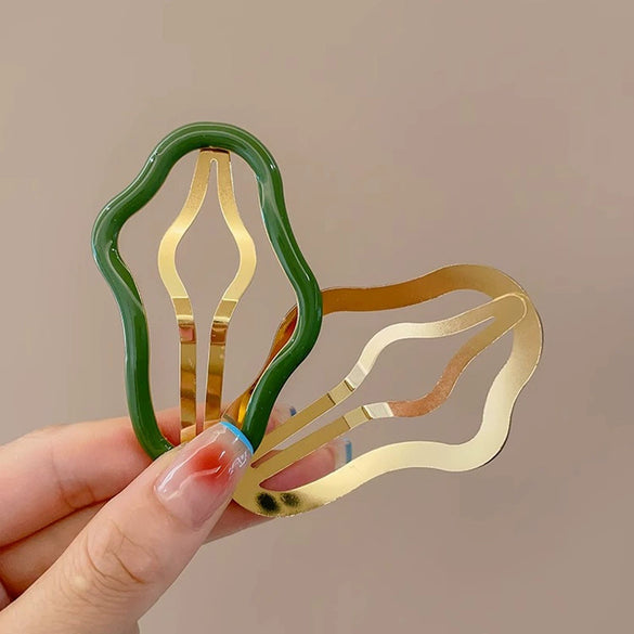 Wholesale Metal Cloud Cut Out Hairpin Dripping Oil Bb Clip For Women