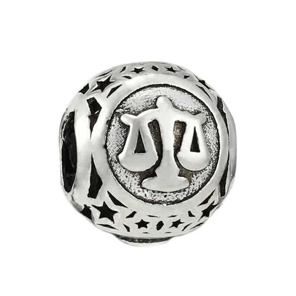 Wholesale Metal Constellation Love Series Beads Diy Bracelet Accessories Jewelry With Electroplating And Totem Pattern