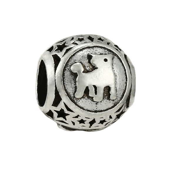 Wholesale Metal Constellation Love Series Beads Diy Bracelet Accessories Jewelry With Electroplating And Totem Pattern