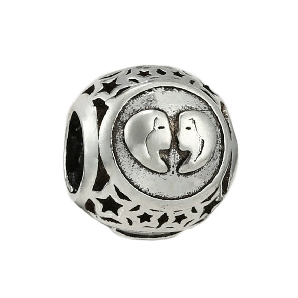 Wholesale Metal Constellation Love Series Beads Diy Bracelet Accessories Jewelry With Electroplating And Totem Pattern