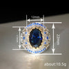 Wholesale Metal Copper Women's Bohemian Retro Ring With Geometric And Wave Pattern Electroplated
