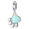 Wholesale Metal Cowhide Cartoon Cute Pet Paw Print Animal Sequins Paw Creative Electroplating Bracelet Necklace