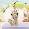 Wholesale Metal Creative Rhinestone Tiger Car Keychain And Bag Pendant