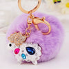 Wholesale Metal Creative Rhinestone Tiger Car Keychain And Bag Pendant