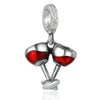 Wholesale Metal Crown Wine Glass Pendant Beaded Accessories Bracelet With Totem Pattern And Electroplating Design