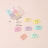 Wholesale Metal Dopamine Hairpin Candy Color Boxed Star Luminous Mini Cute Cartoon Geometric Bb Clip With Baking Paint