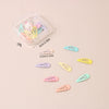 Wholesale Metal Dopamine Hairpin Candy Color Boxed Star Luminous Mini Cute Cartoon Geometric Bb Clip With Baking Paint
