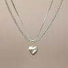 Wholesale Metal Doublelayer Geometric Alloy Clavicle Chain Necklace For Women With Electroplating
