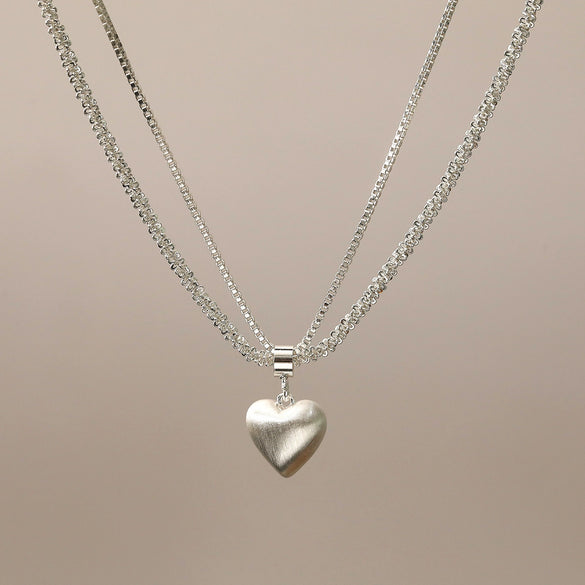 Wholesale Metal Doublelayer Geometric Alloy Clavicle Chain Necklace For Women With Electroplating