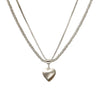 Wholesale Metal Doublelayer Geometric Alloy Clavicle Chain Necklace For Women With Electroplating
