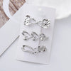Wholesale Metal Duckbill Clip Hair Accessories For Ladies Zinc Alloy Wave Shaped Love Butterfly Design Electroplated