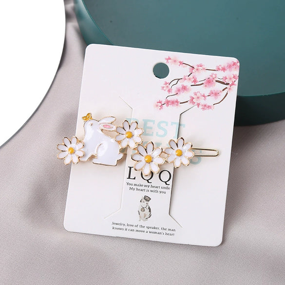 Wholesale Metal Duckbill Hair Clip For Women Cartoon Animals Style With Electroplating