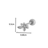 Wholesale Metal Ear Bone Nail With Copper Inlaid Zircon Heart Pattern Electroplated For Women