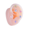Wholesale Metal Ear Bone Nail With Copper Inlaid Zircon Star Pattern For Women Princess And Minimalist Style Electroplating Processing