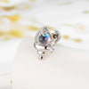 Wholesale Metal Ear Bone Piercing With Conch Shape Fresh Microinlaid Zircon Electroplating Fashion Style