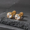 Wholesale Metal Ear Nail With Geometric Design And Electroplating Treatment For Women
