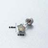 Wholesale Metal Earring With Star And Heart Shape Opal Inlay Highend Style