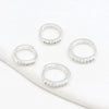 Wholesale Metal Earrings Accessories Gold Color Inlaid Zircon Round Electroplated