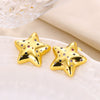 Wholesale Metal Earrings For Women Copper Geometric Sixpointed Star Electroplating Light Luxury Style
