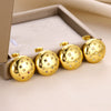 Wholesale Metal Earrings For Women Copper Geometric Sixpointed Star Electroplating Light Luxury Style