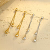 Wholesale Metal Earrings Stainless Steel Geometric Retro Fashion Electroplating For Women