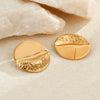 Wholesale Metal Earrings Stainless Steel 18K Electroplating Geometric Fashion Simple Irregular For Women