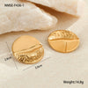 Wholesale Metal Earrings Stainless Steel 18K Electroplating Geometric Fashion Simple Irregular For Women