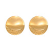 Wholesale Metal Earrings Stainless Steel 18K Electroplating Geometric Fashion Simple Irregular For Women
