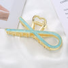 Wholesale Metal Electroplated Fashion Geometric Female Hair Accessories Shark Clip For Ponytail Fixing