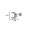 Wholesale Metal Electroplated Flower Star Moon Style Ear Bone Nail Cartilage Puncture Earrings For Women