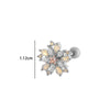 Wholesale Metal Electroplated Flower Star Moon Style Ear Bone Nail Cartilage Puncture Earrings For Women